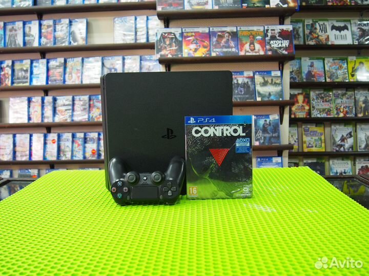 Sony playstation 4 PS4 slim 1tb + игра Control