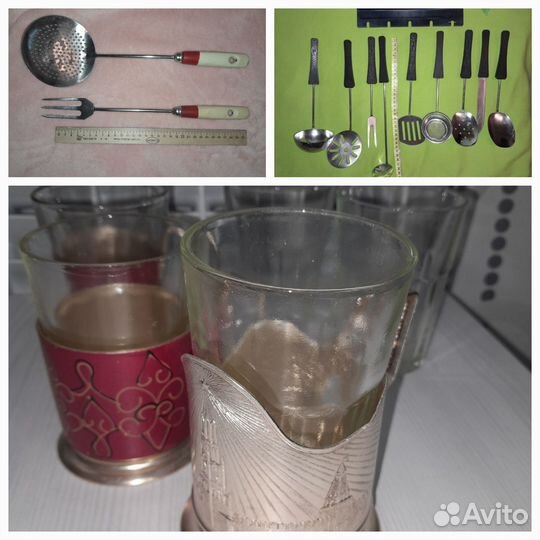 Подстаканники, кухонные принадлежности, сковорода