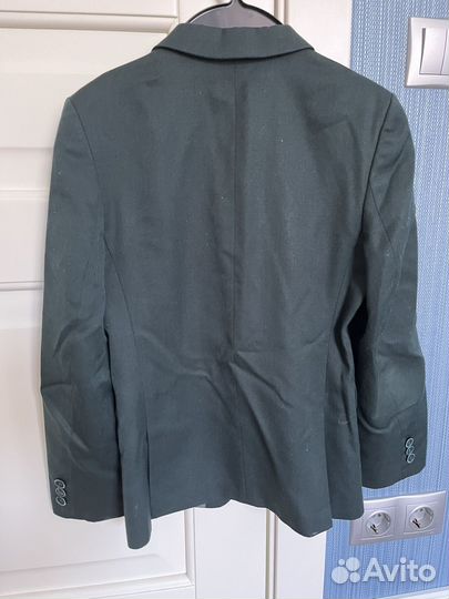 Пиджак зеленый школьный 140