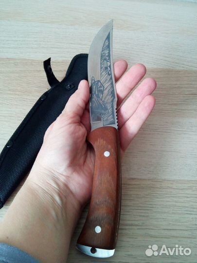 Нож охотничий, длина 26см, клинок 140мм/2,4мм