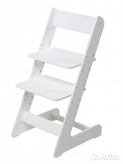 Растущий детский белый стул