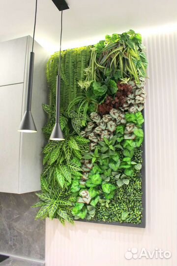 Картины из искусственных растений