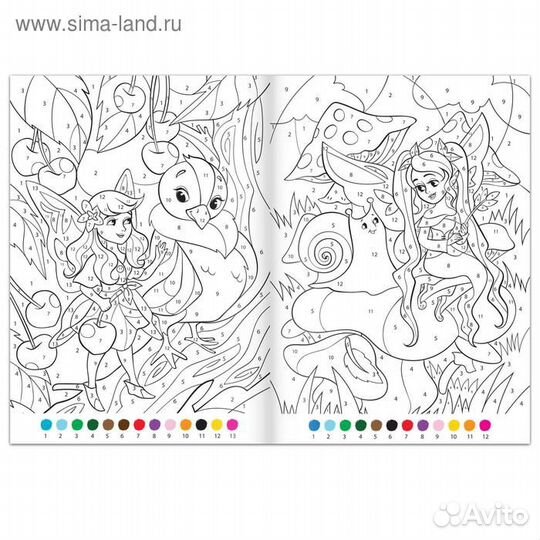 Раскраски по номерам