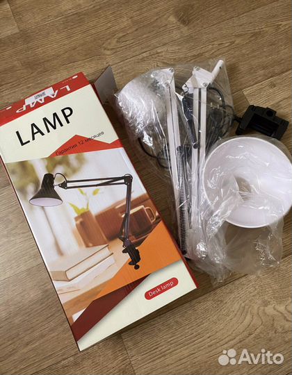 Лампа на струбцине (новая)