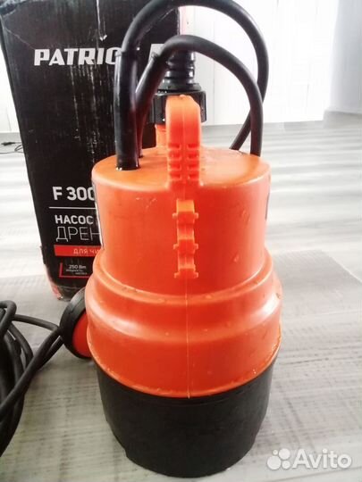 Насос погружной 250вт,58.3л/мин,3.5м3/ч,напор 5м