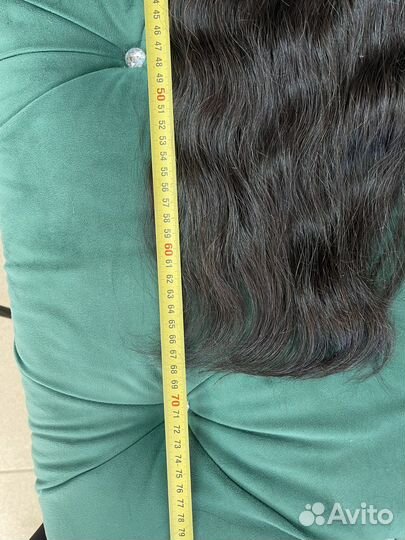 Волосы для наращивания третий тон 70 см 130 гр; 1Б