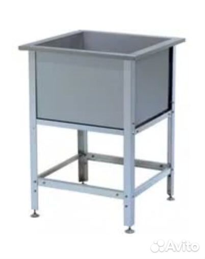 Ванна моечная из нержавейки 60х60