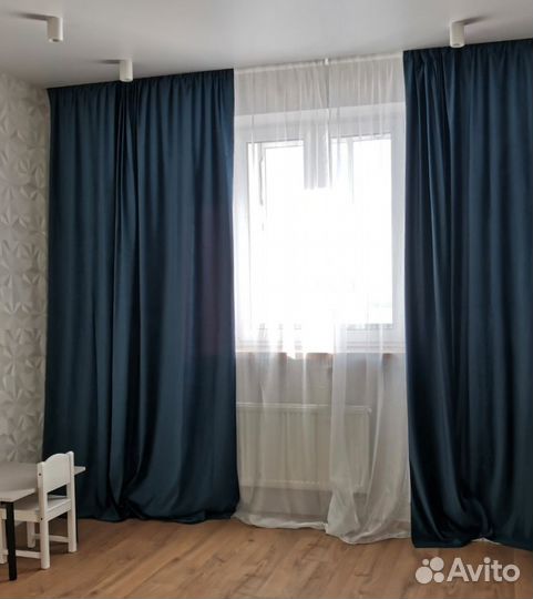 Шторы Inspire 200х280, комплект 2 шторы, синий