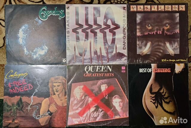 Виниловые пластинки queen, ufo, scorpions, tiamat