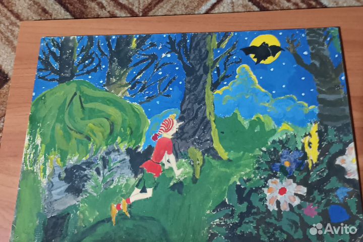 Детский рисунок СССР 1943г