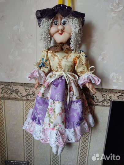 Интерьерная кукла 75 см. ручной работы