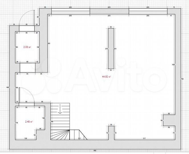 2-к. квартира, 100 м², 1/9 эт.