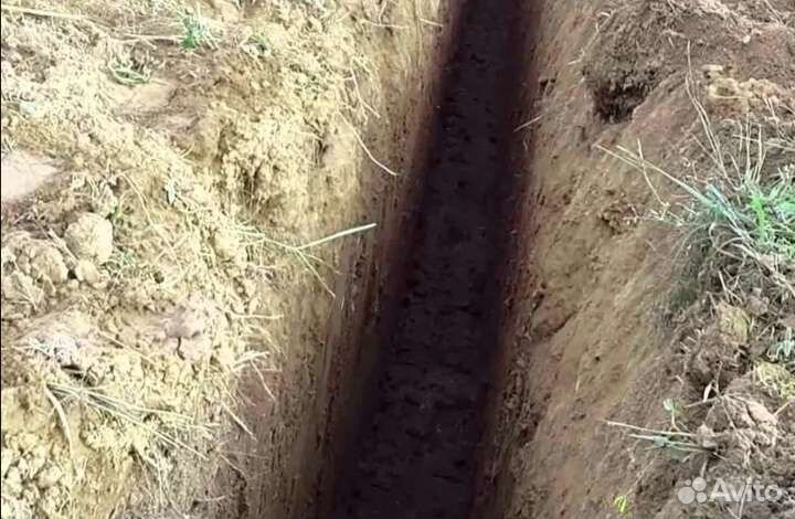 Копаем троншеи вручную. Помощь по дач