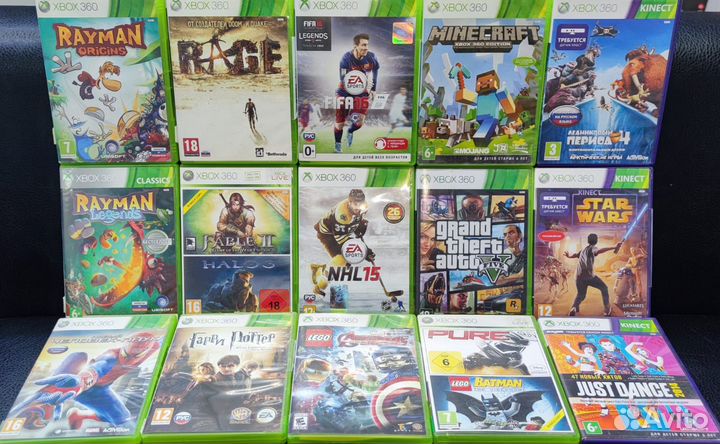 Игры на дисках на Xbox 360 диски