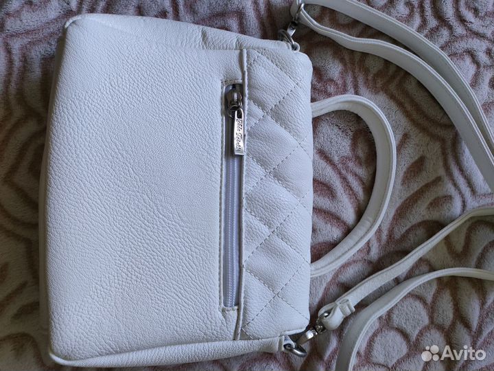 Сумка женская белая искусственная кожа