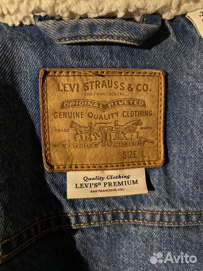 Джинсовая куртка Levis sherpa