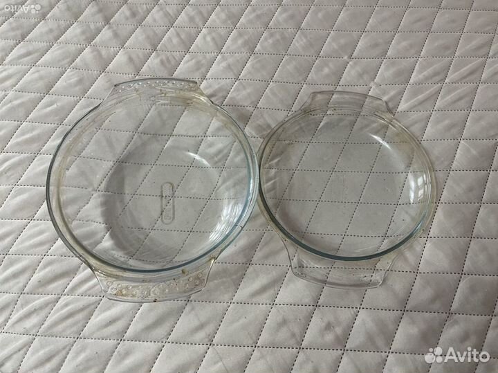 Стеклянная форма Pyrex с крышкой для запекания