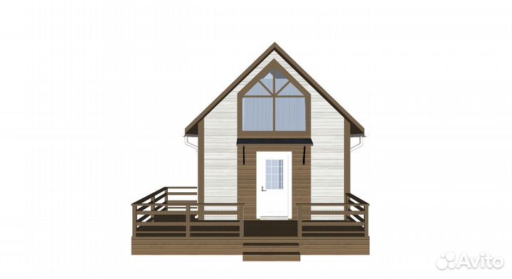 Домокомплект одноэтажного дома 40м2 из сип-панелей