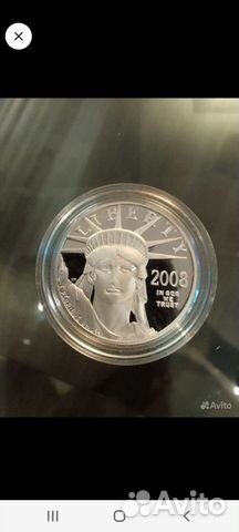 Платиновая монета Liberty 1 Oz