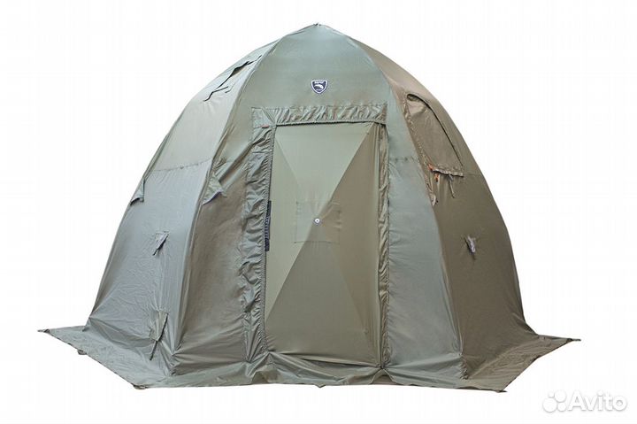 Палатка Берег кемпинговая мфп-3 хаки