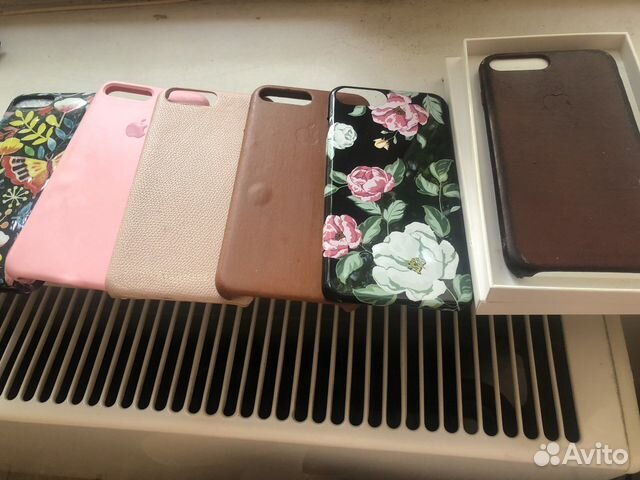 6 чехлов 2 кожа оригинал на iPhone 7 8 plus