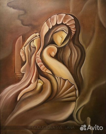 Интерьерная картина /абстракция /картина маслом