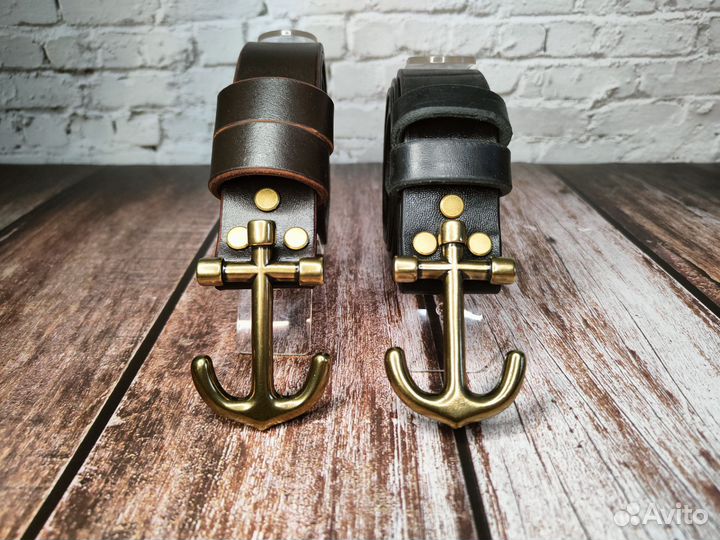 Мужской кожаный ремень, ремень для моряка