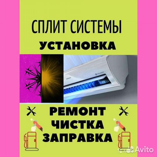 Ремонт, Чистка сплит систем