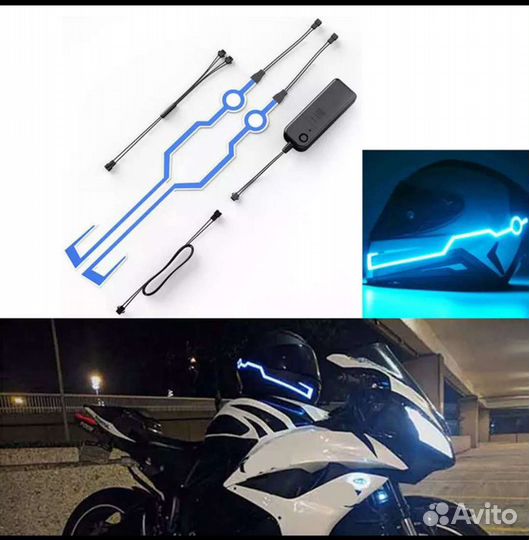 Подсветка шлема