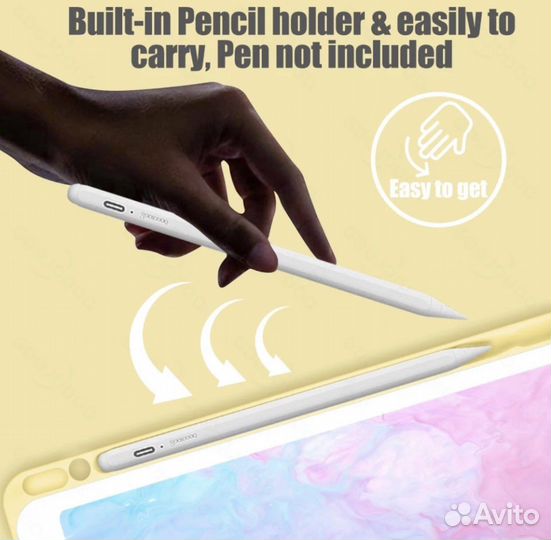 Чехол с клавиатурой iPad air 4 + стикеры в подарок