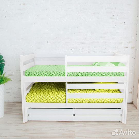 Кроватка из натурального дерева матрешка эко для м