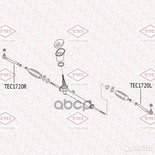 Наконечник рулевой тяги TEC1720L tatsumi