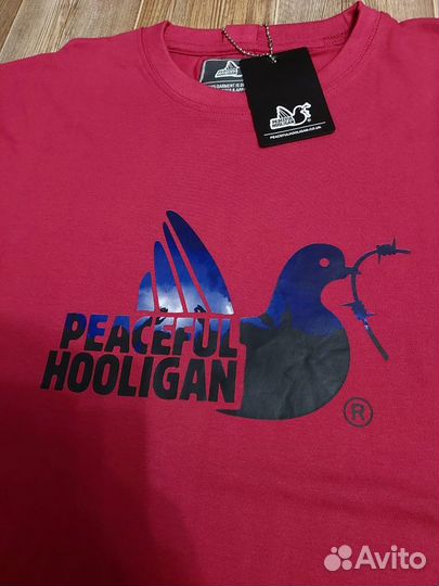 Футболка Peaceful Hooligan новая оригинал