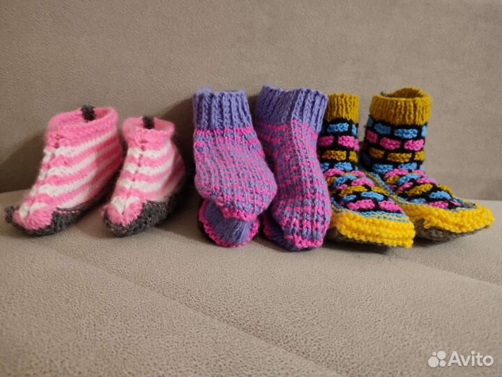 Носки и следки вязаные на заказ