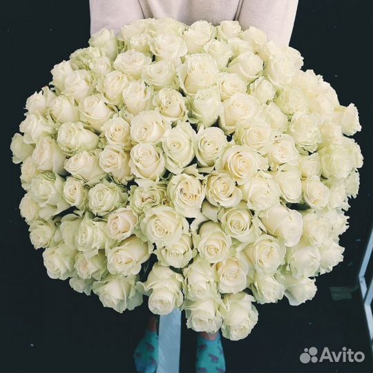 Букет 41 белая роза Цветы Красноярск