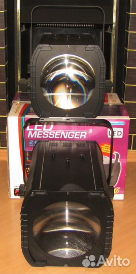 Светомузыка ADj 2шт LED Messenger RGB Mic DMX PC