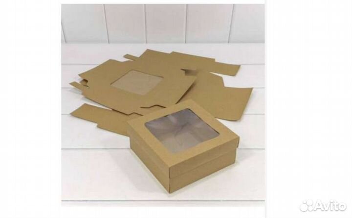 Крафт коробки 16.5х16.5х7