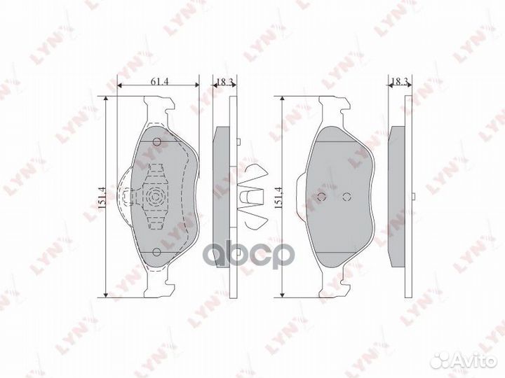 Колодки тормозные дисковые перед ford Fusio