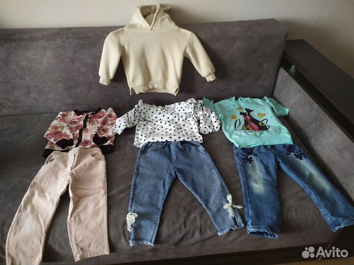 Детские вещи на девочку пакетом 86 92