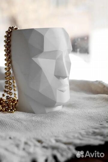 Кашпо из гипса Аполлон Будда Венера