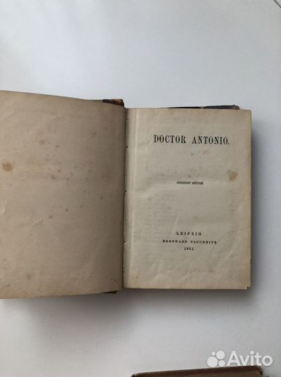 Антикварная книга на английском языке 1861 года