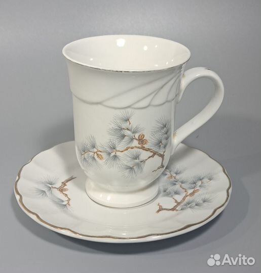 Чайная пара Шишки, фарфор, Китай