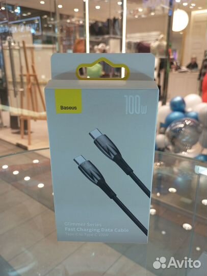 Кабель Baseus Glimmer Series Type-C - Type-C 100W