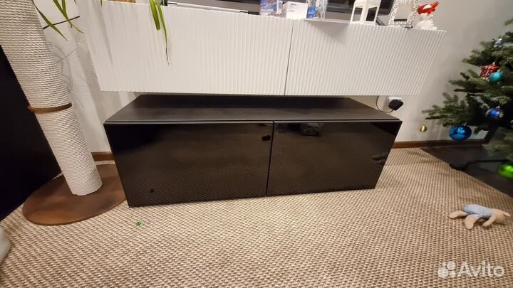 Тумба под тв IKEA черная