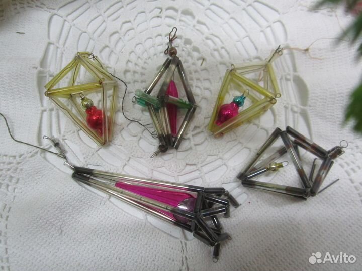 Лот елочных игрушек советского периода