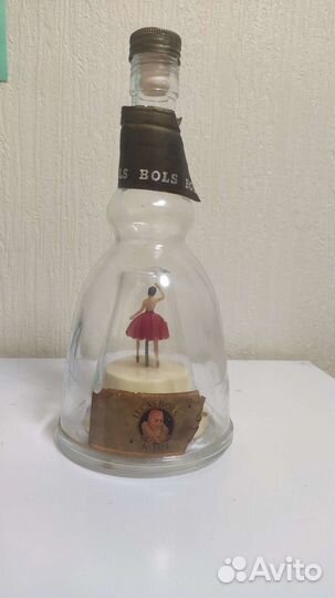 Винтажная музыкальная бутылка-шкатулка