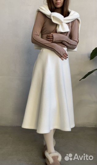 Юбка миди трикотажная