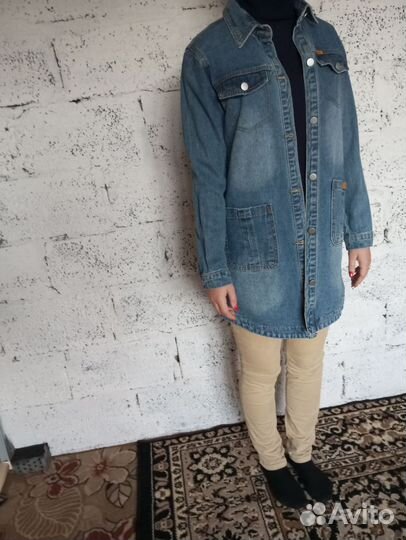 Джинсовая куртка утеплённая