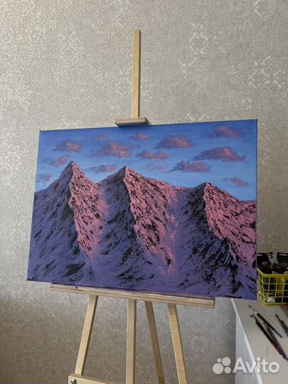 Картина акрилом на холсте 50х60