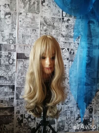 Парики светлые блонд косплей аниме